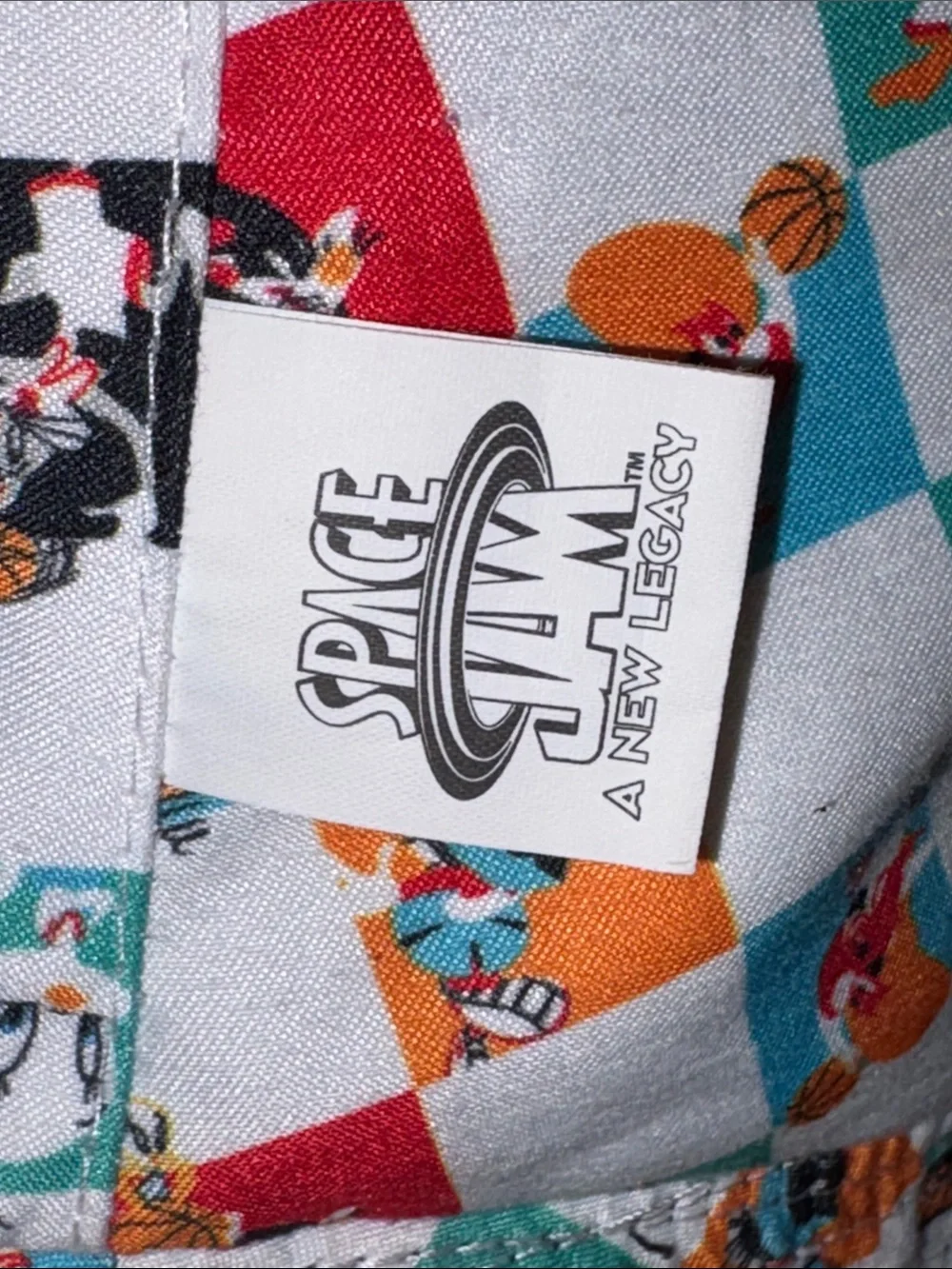 Kids Looney Tunes Space Jam Multi-Color Cartoon Print Bucket Hat